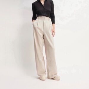 Everlane Cream Wide Leg Pants